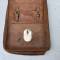 Porte cartes officier cuir marron et deux cartes (Lille/Sedan)