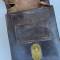 Porte cartes officier cuir marron foncé 