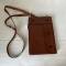 Porte cartes officier en cuir marron  Type ' Liseuse'