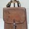 Porte cartes officier en cuir marron 