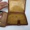 Porte cartes officier type liseuse cuir marron 
