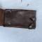 Porte cartes officier type 'Liseuse' cuir marron avec sangle 