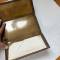 Porte cartes type' liseuse' cuir marron et sangle 