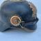 Prusse Casque à pointe troupe Mdle 1895 , cocardes et jugulaire 