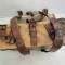 Sac à dos Mdle 1893/15 toile kaki , bretelles cuir marron 