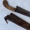 Scie égoine Mdle 1905 et etui cuir marron 