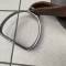 Selle Mdle 1874 et paire de fontes en cuir marron 