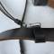 SS Ceinturon Baudrier Officier cuir noir Boucle ronde alu 