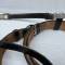 SS Ceinturon Baudrier Officier cuir noir Boucle ronde alu 