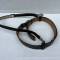 SS Ceinturon Baudrier Officier cuir noir Boucle ronde alu 