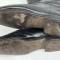 SS Paire de bottes officier cuir noir et embouchoirs bois 