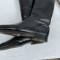 SS Paire de bottes officier cuir noir et embouchoirs bois 