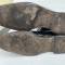 SS Paire de bottes officier cuir noir et embouchoirs bois 