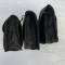 Trois cartouchières Mdle 1888 Fusil Lebel cuir noir 