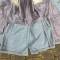 Veste Mdle 1916 et culotte officier d Infanterie gabardine bleu horizon 