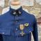 Veste Troupe Mdle 1916 Chasseur à pied Drap bleu nuit 