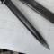 WH Baionnette Mdle 84/98 Plaquettes Bakélite Gousset cuir noir 
