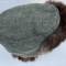 WH Bonnet grand froid , drap feldgrau et fourrure lapin 