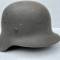 WH Casque Mdle 1942 et jugulaire cuir 