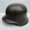 WH Casque Mdle 1942 et jugulaire cuir 