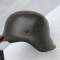 WH Casque Mdle 1942 Sans insigne , jugulaire cuir 