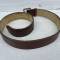 WH Ceinturon officier boucle deux ardillons , cuir marron 