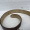 WH Ceinturon officier boucle deux ardillons , cuir marron 