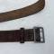WH Ceinturon officier boucle deux ardillons , cuir marron 