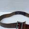 WH Ceinturon officier Boucle deux ardillons cuir marron 