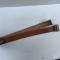 WH Ceinturon officier boucle fer deux ardillons cuir marron 