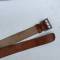 WH Ceinturon officier boucle fer deux ardillons cuir marron 