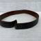 WH Ceinturon troupe cuir noir  crochet fer 