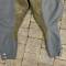 WH Culotte officier gabardine gris pierre  , basane cuir 
