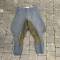 WH Culotte Officier Gabardine gris pierre Basane cuir 
