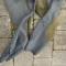 WH Culotte Officier Gabardine gris pierre Basane cuir 