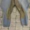 WH Culotte Officier Gabardine gris pierre Basane cuir 