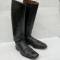 WH Paire de bottes officier cuir noir 