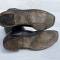WH Paire de bottes officier cuir noir 