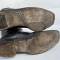 WH Paire de bottes officier cuir noir 