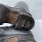 WH Paire de bottes officier cuir noir 