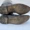 WH Paire de bottes officier cuir noir 