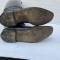 WH Paire de bottes officier cuir noir 