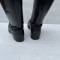 WH Paire de bottes officier cuir noir 