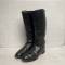 WH Paire de Bottes Officier cuir noir
