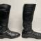 WH Paire de Bottes Officier cuir noir