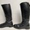 WH Paire de Bottes Officier cuir noir