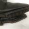 WH Paire de bottes  Troupe cloutées cuir noir 