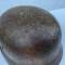 WSS Casque Mdle 1940 Un insigne camouflé 3 tons et jugulaire cuir 