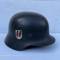 WSS Casque Mdle 1940 Un insigne et jugulaire cuir 