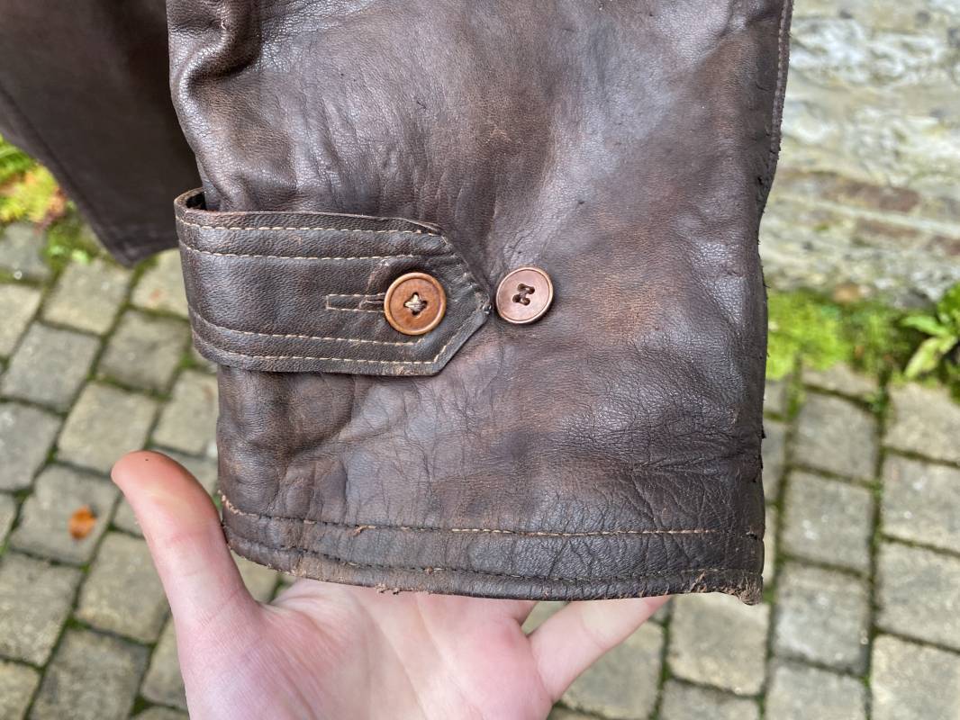 Porte-documents Vintage En Cuir Marron - Homme - Années 1940/1950 - Fourre-tout